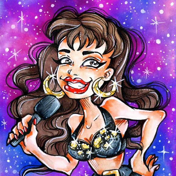 Selena Quintanilla Latina X Art Print 5x7 Gallery Wall Pop Art - Picture 1 of 2